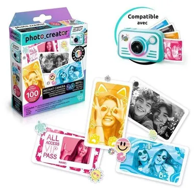 Produktbild von Canal Toys Creator Nachfüllpackung für Sofortbildkamera mit Fotopapier, 100 Bilder, 4 Farben, CLK 051