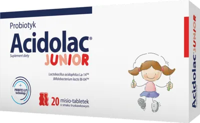 Image de Acidolac Junior, 20 comprimés, Fraise pour une vie saine