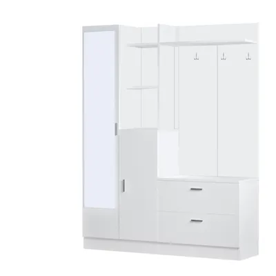 Image de Skye Decor, Dd5-W, Armoires, Pupitre d'entrée, blanc, 140 x 181,8 x 36,8 cm