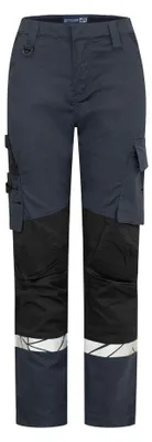 Image de Projob - Pantalons de travail "7511 Service" pour femmes, modèle ET1127 (taille 28R) (marine/noir)