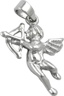 Produktbild von Anhänger Engel mit Pfeil und Bogen aus echtem 925 Silber für Damen