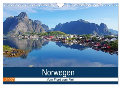 Produktbild von Norwegen 2027 - vom Fjord zum Fjell (Wandkalender 2027 DIN A4 quer), CALVENDO Monatskalender