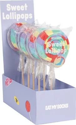 Image de Chaussettes longues EatMySocks Sweet Lollipop Chaussettes arc-en-ciel Lollipop