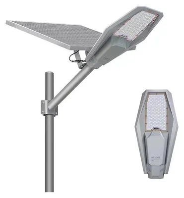 Immagine prodotto di Lampada solare Lampada da strada Lampada da cortile Guerriero 250W Pannello solare 35W Batteria 30000mAh