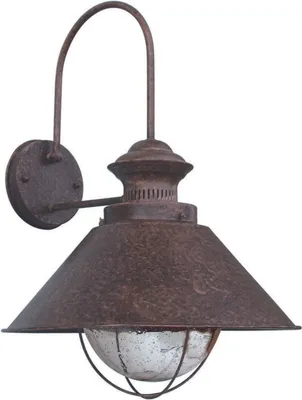 Produktbild von Faro 71128, Wandbeleuchtung für den Außenbereich, Rostfarbe, Metall, IP23, I, E27