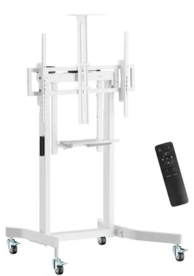 Produktbild von MyWall HP115L motorisierter Standfuß für Flachbildschirme 55-100 Zoll Weiß