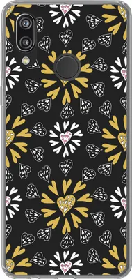 Produktbild von MuchoWow® Handyhülle Schutzhülle Hülle für Telefoonhoesje Huawei P20 Lite (2020) Mädchen - Herz - Schnittmuster - Mädchen - Kinder - Kinder Silikon Softcase Handy Hülle - Kartenhalter