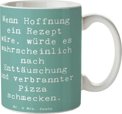 Produktbild von Mr. & Mrs. Panda Becher Spruch Hoffnung in schwierigen Zeiten - Meeresbrise - Geschenk, Zitat, Unterstützung Krisen, Trinkbecher, Keramiktasse, Gefühle Stimmungen, Mut