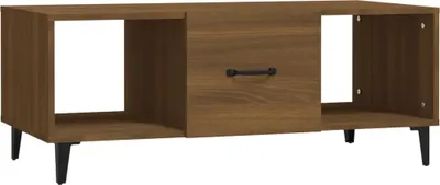 Produktbild von vidaXL Couchtisch Braun Eichen-Optik 102x50x40 cm Holzwerkstoff