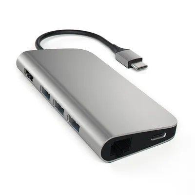 Immagine prodotto di Satechi ST-TCMAM replicatore di porte e docking station per laptop USB 3.2 Gen 1 (3.1 Gen 1) Type-C Grigio