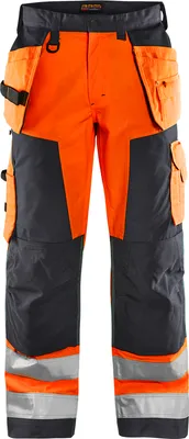 Produktbild von BLAKLÄDER® unisex Warnschutzhose 1568 gelb, schwarz Größe 60