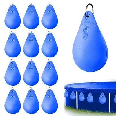 Imagen del producto de Cubierta para piscina con pesos y bolsas de agua, juego de 12 unidades