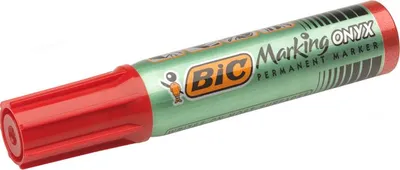 Produktbild von BIC Permanent Marker Marking Onyx 1481 Keilspitze rot