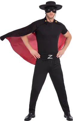 Produktbild von Zorro - Kostüm-Zubehör für Herren SM3476 (Einheitsgröße) (Schwarz)