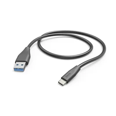 Produktbild von HAMA Ladekabel USB-A auf USB-C Schwarz 1,5 m
