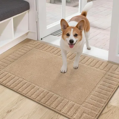 Produktbild von Fußmatte 60x90 cm, beige, rutschfest, Schmutzfang, für Außenbereich