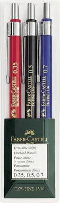 Produktbild von FABER-CASTELL Druckbleistift TK-FINE 1306, 3er Etui