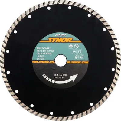 Zdjęcie produktu dla Tarcza diamentowa "turbo" - 230x22,2mm