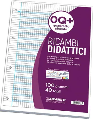 Immagine prodotto di Blasetti 7436 quaderno per scrivere A4 40 fogli Blu, Bianco