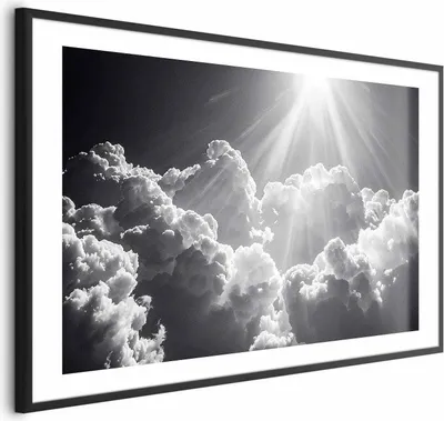 Produktbild von Posterpapier Poster - Hope in the Clouds: Inspiring Sun Rays – Awaken Emotions 30x21 cm Muster b-H-10041-ao-a