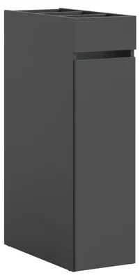 Produktbild von Free Badschrank 1 Schublade, 3 Regale Anthrazit.