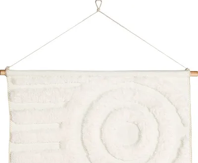 Immagine prodotto di Decorazione murale Nikita in poliestere bianco.