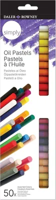 Zdjęcie produktu dla Daler Rowney Simply Oil Pastel Zestaw pasteli olejnych 50 szt.