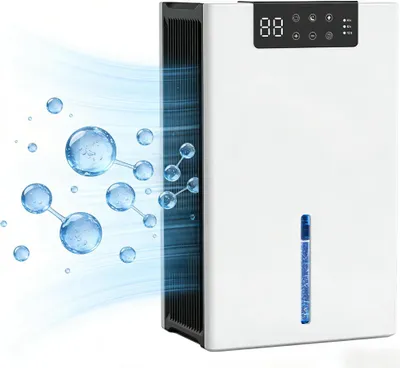 Produktbild von 2,4L Luftentfeuchter, Haushaltsentfeuchter – Schnelle Lufttrocknung, raumentfeuchter, Wasserfüllstand sichtbar, Timer, 5-30m²