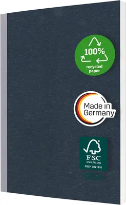 Zdjęcie produktu dla Notesbook Quicknote A5, kropki, ciemnoniebieski/jasnoszary