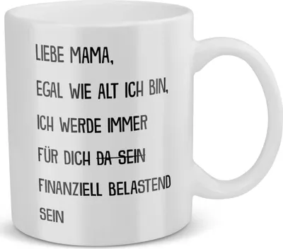 Produktbild von 22Feels Mama Geschenk Muttertag Mutter Tasse Geburtstag Kaffeetasse Frauen Weihnachten Haferl Geschenkidee