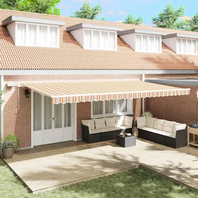 Immagine prodotto di Tenda Retrattile Multicolore 600 × 300 cm Tessuto e acciaio