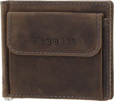 Produktbild von bugatti Leder Geldklammer Geldbörse Hunter RFID Dollarclip 8CC Brown braun