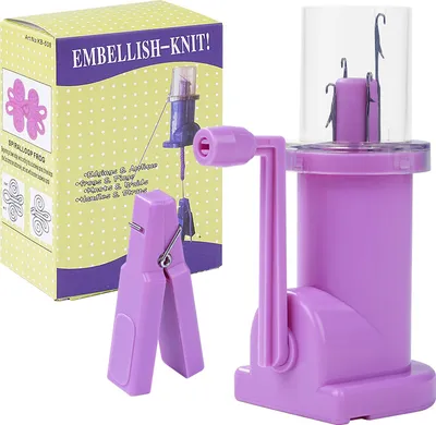 Image de Machine à tricoter manuelle DIY Mini manuel pour bracelets, écharpes, machine à tricoter domestique à bobines