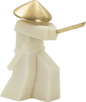 A decorative figurine of a samurai warrior.