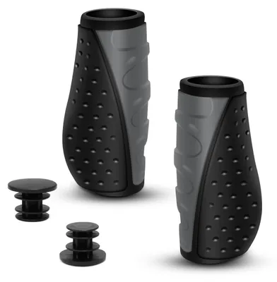 Immagine prodotto di Manopole ergonomiche per bicicletta in gomma antiscivolo per manubri da 22 mm