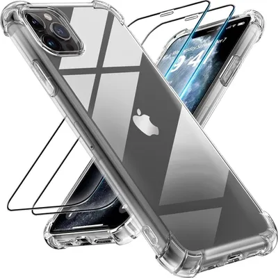 Immagine prodotto di custodia in vetro blindato 3 in 1 iPhone 11 Pro Max pellicola protettiva TPU trasparente