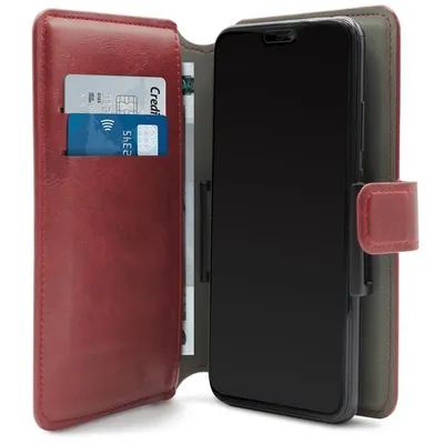 Produktbild von PURO Universal Wallet 360° - Universelles Dreh-Etui mit Kartenfächern, Größe XL (rot)
