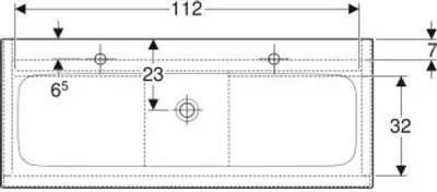 Produktbild von Geberit iCon Set Möbelwaschtisch mit Unterschrank, 2 Schubladen, 120x63x48 cm, 502334, 502.338.01.1