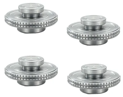 Image de Lot de 4 bouchons pour cartouches de gaz de camping, avec valve EN417