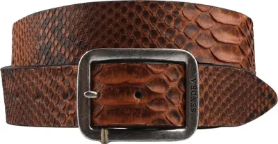 Image de Sendra Gürtel Schlangenleder Python Braun