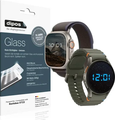 Produktbild von 2x Schutzfolie für Baolubao XT23 - Anti-Shock 9H Folie dipos Glass Kunststoffglas