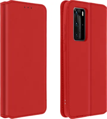 Produktbild von Avizar, Kunstleder Cover Classic Edition Huawei P40 Pro, Rot