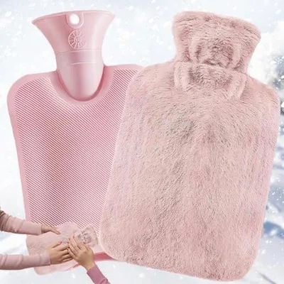 Produktbild von Famanu Wärmflasche mit Bezug - 2 l, rosa
