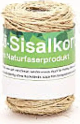 Produktbild von Robuste Sisal Paketschnur 70m, ideal für Haushalt & Garten, 200g, 1.5-2mm Ø Bindfaden