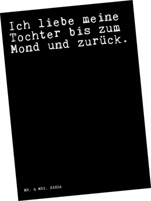 Produktbild von Mr. & Mrs. Panda Postkarte Ich liebe meine Tochter... - Schwarz - Geschenk, Fotokarte, Sprüche, Muttertag, Ansichtskarte, Ansichtskarten, Liebesbeweis, Postkarten, Mutter