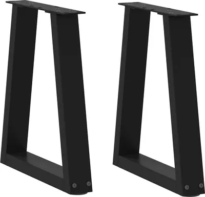 Obrázok produktu pre Nohy konferenčného stolíka v tvare V, 2 ks, čierne, 28 x (42-43,3) cm, oceľové