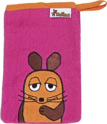 Produktbild von PLAYSHOES 340090, Schwamm-Handschuh, Baumwolle, Pink