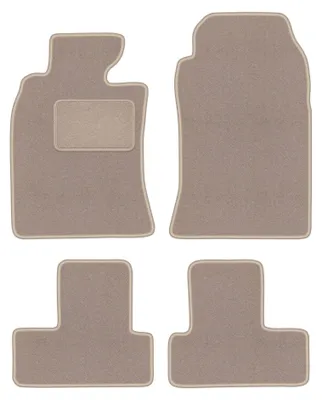 Produktbild von Velours-Fußmatten für Mini Cooper One R50 2001-2007 (Schrägheck) – 4-tlg, Beige, passgenau – Wielganizator LUX