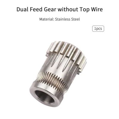 Image de accessoires pour imprimante 3D Roue d'entraînement à deux vitesses Roue d'entraînement de l'extrudeuse sans fil supérieur pour imprimante 3D Creality Ender 3 5 CR10 Pro CR-10