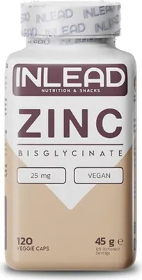 Zdjęcie produktu dla Bisglicynian cynku INLEAD (120 kapsułek)